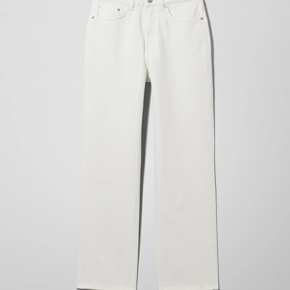 WEEKDAY White Voyage Jeans 32/30 - Picture 3 of 3